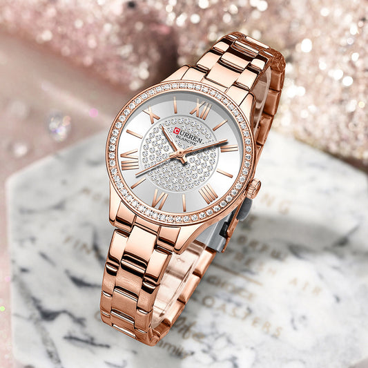 Womens Waterproof Small-Dial Quartz Watch