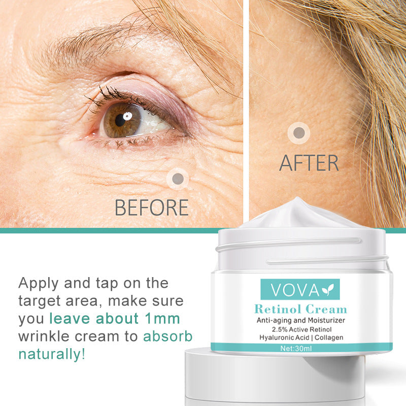 Collagen Hyaluronic Acid Anti-Wrinkle Cream Shrink Pores Tightening Improve Puffiness Moisturizing Skin Care